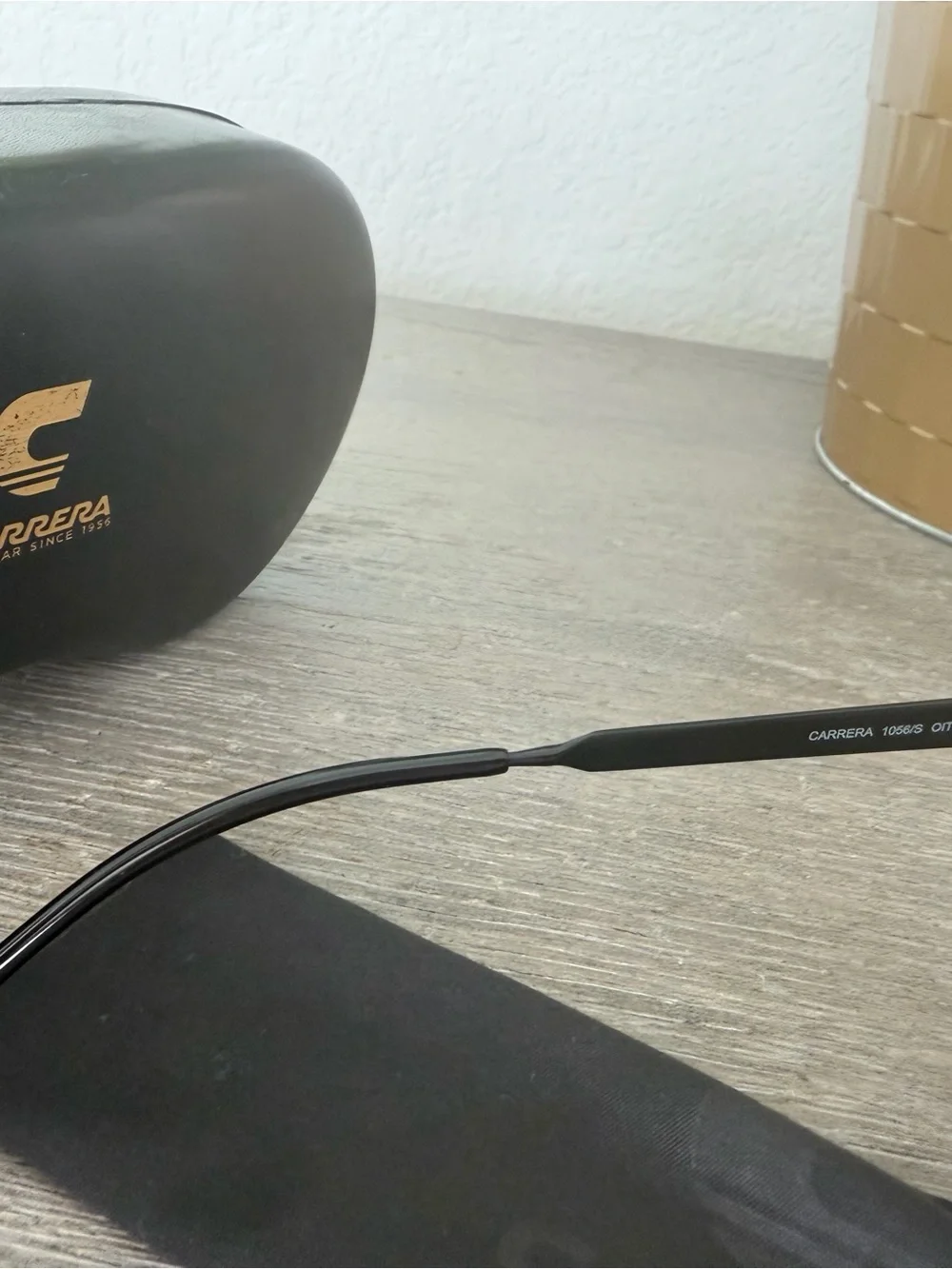 Carrera unisex Black Shield Sunglasses with Dark Gradient Lenses